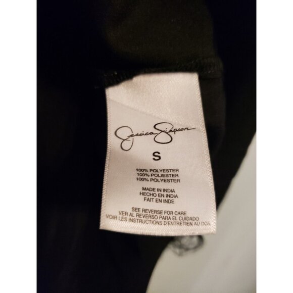 Jessica Simpson Women Sz S Dress Long Sleeve Floral Multicolor Scoop Knee Length - Picture 6 of 7